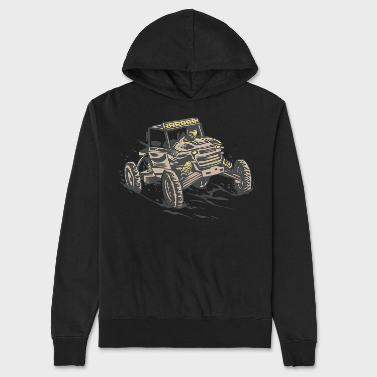 Off Road Racing, Unisex Men's Hoodie