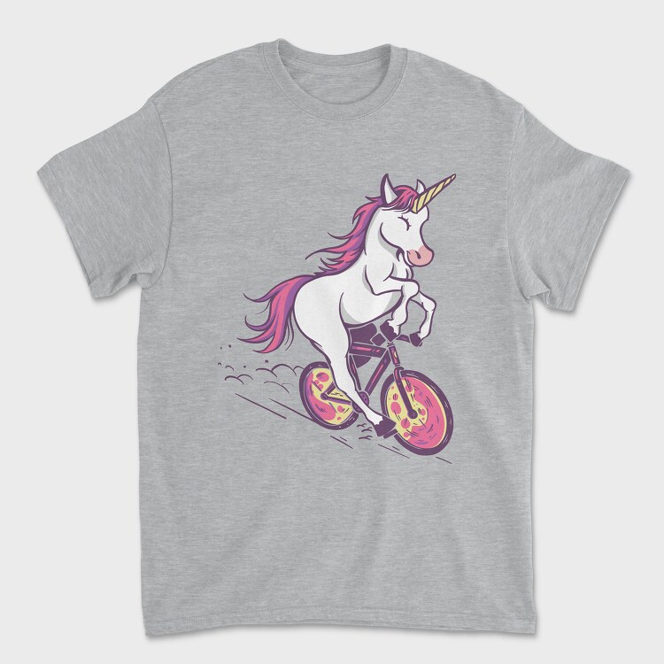 Bicicle Unicorn, Унисекс Мъжка Тениска