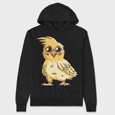 Sad Cockatiel, Unisex Men's Hoodie