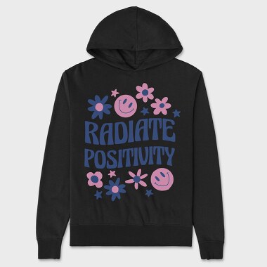 Radiate Positivity, Unisex Men's Hoodie
