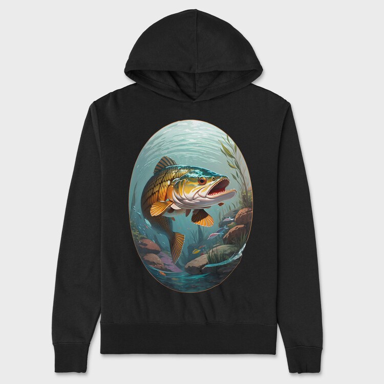 Pikewater Fish, Unisex Men's Hoodie
