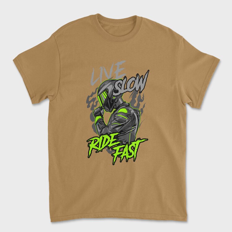 Pin Up Girl Bike, Унисекс Мъжка Тениска