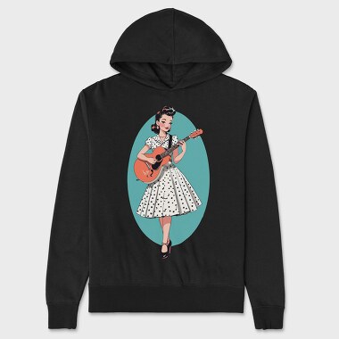 Pin Up Girl, Unisex Men's Hoodie