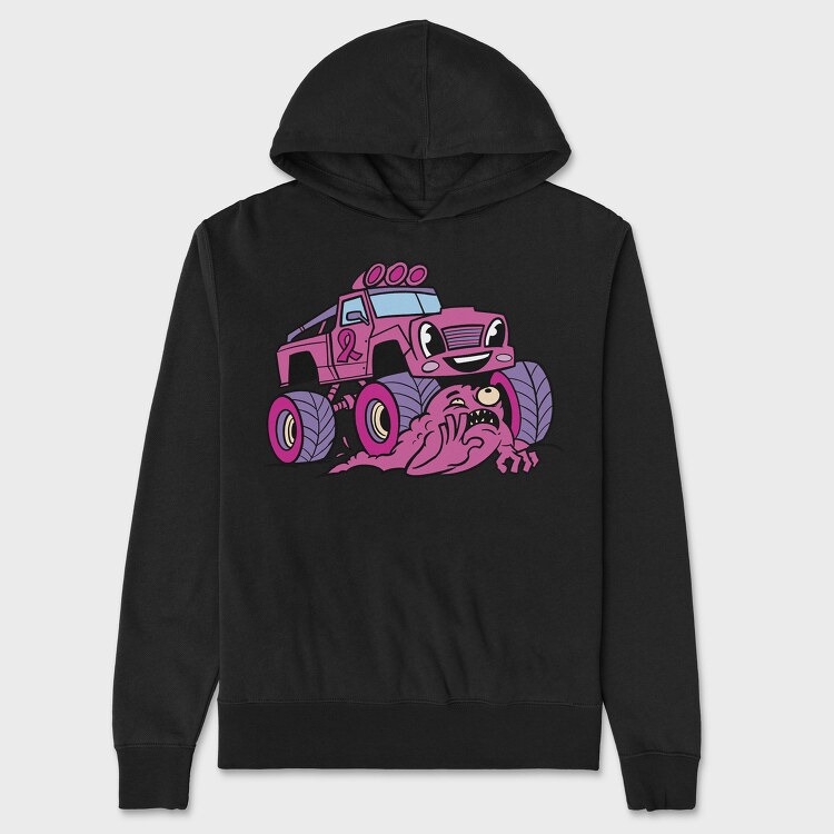 Pink Monster Truck, Унисекс Мъжко Суичър