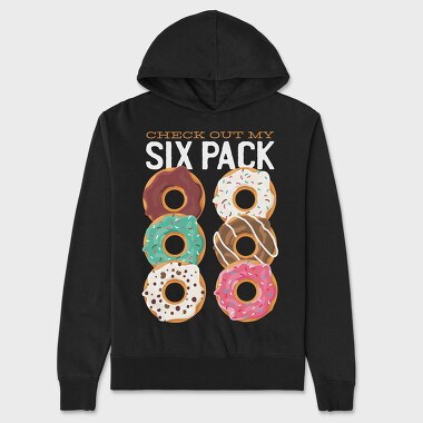 Six Pack Donuts, Unisex Men's Hoodie