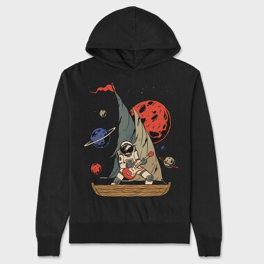 Pirate Astronaut, Unisex Men's Hoodie