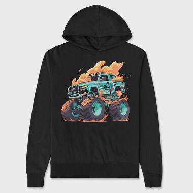 Monster Truck, Unisex Men's Hoodie