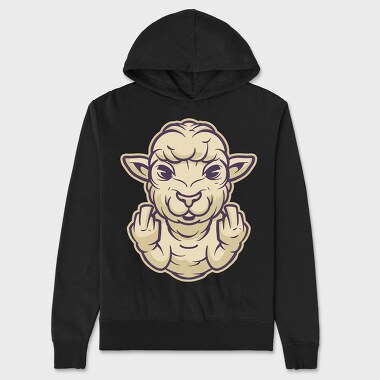 Sheep Finger, Unisex Men's Hoodie