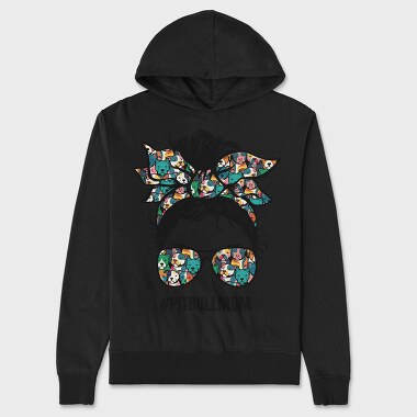 Pitbull Mom, Unisex Men's Hoodie