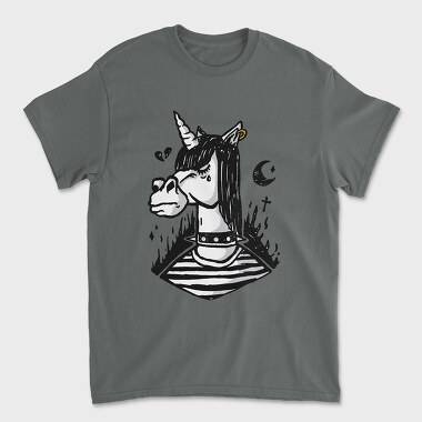 Emo Unicorn, Unisex Men's T-Shirt