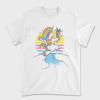 Kinder Unicorn, Unisex Men's T-Shirt