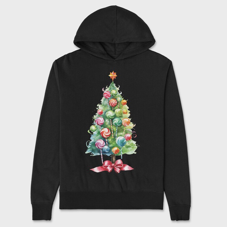 Candy Christmas Tree, Унисекс Мъжко Суичър