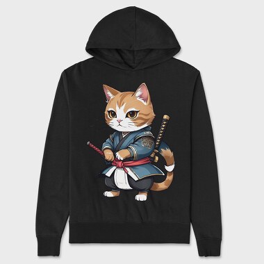 Ninja Cat, Unisex Men's Hoodie