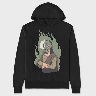 Mona Lisa Mask, Unisex Men's Hoodie