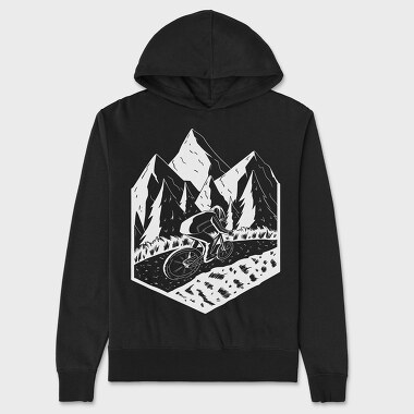 Mountain Biker, Unisex Men's Hoodie