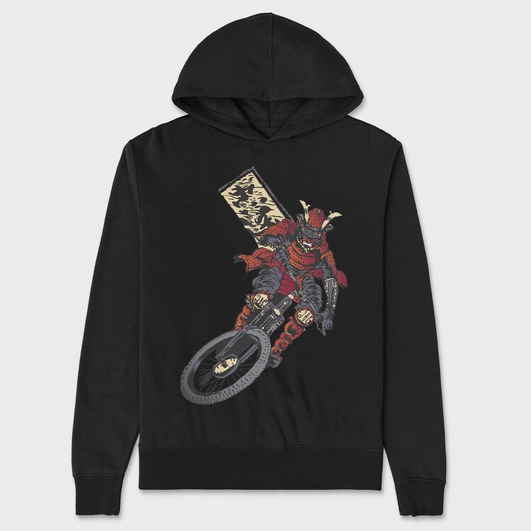 Samurai Biker, Unisex Men's Hoodie