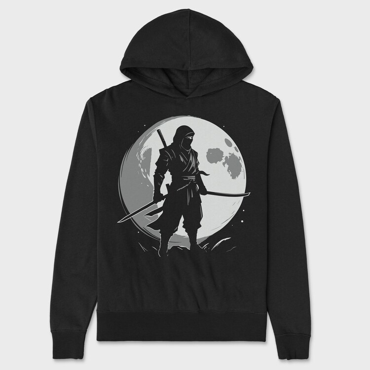 Ninja Moon, Unisex Men's Hoodie