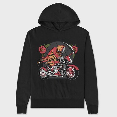 On My Way to Hell Death Bike, Unisex Men's Hoodie