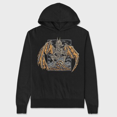 Skeleton Dragon, Unisex Men's Hoodie