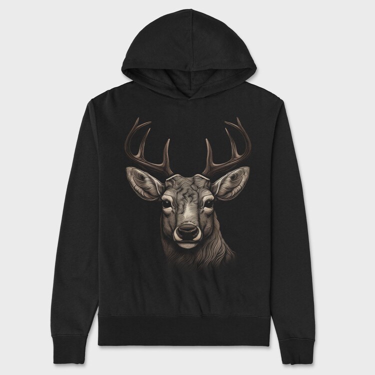 Realistic Deer, Унисекс Мъжко Суичър