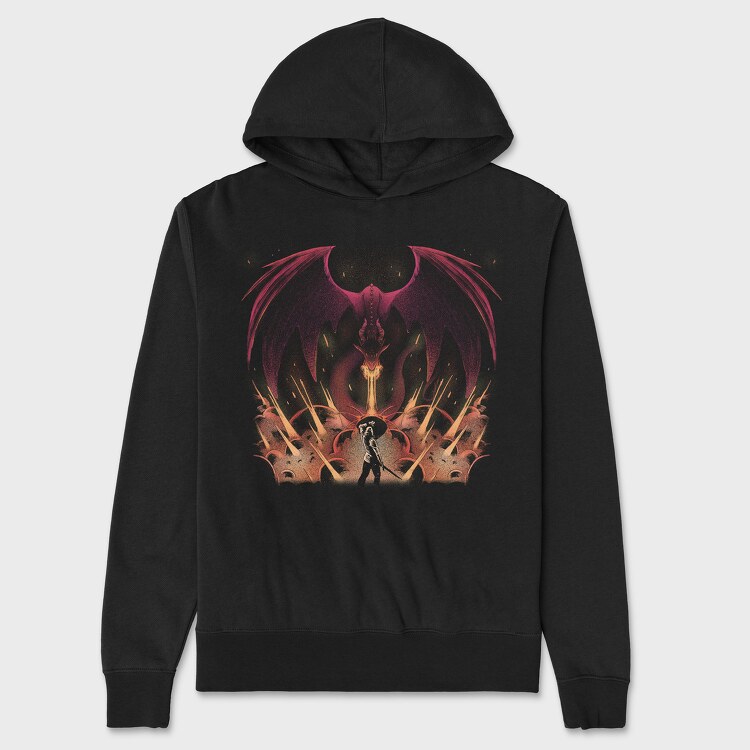 Dragon Warrior Flame, Унисекс Мъжко Суичър