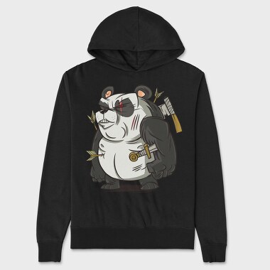 Panda Warrior, Unisex Men's Hoodie