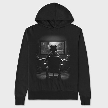 Gamer Monochrome, Unisex Men's Hoodie