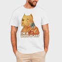 Realistic Fox Monochrome, Unisex Men's T-Shirt