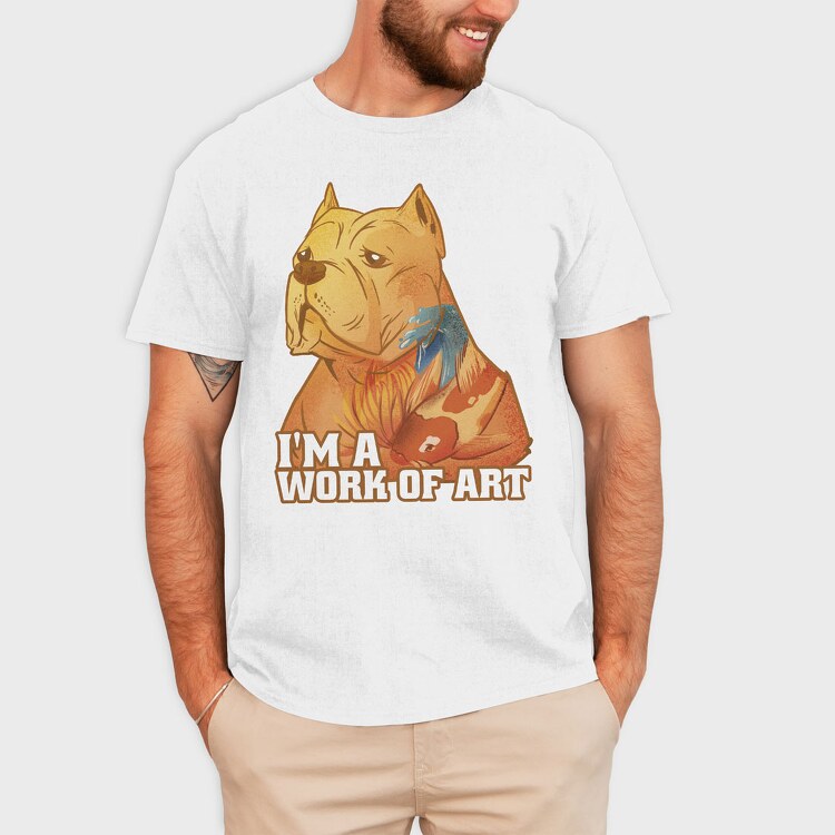 Realistic Fox Monochrome, Unisex Men's T-Shirt