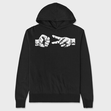 Rock Scisoors Hands, Unisex Men's Hoodie