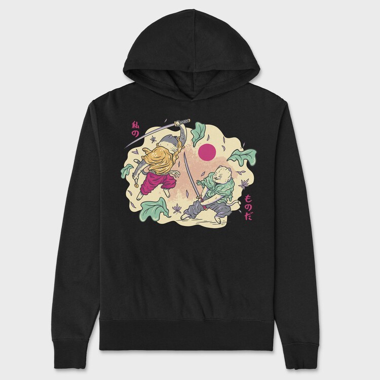 Samurai Cats, Unisex Men's Hoodie
