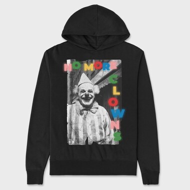 No More Clowns, Unisex Men's Hoodie