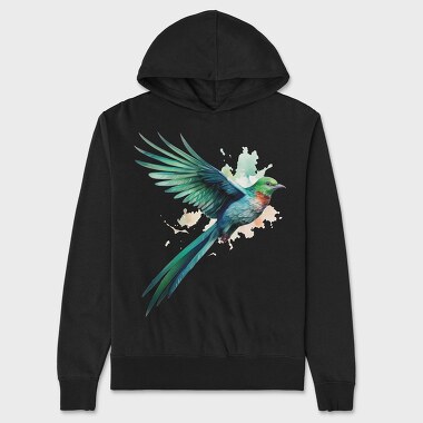 Realistic Quetzal, Unisex Men's Hoodie