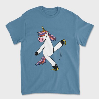 Unicorn Ice Skating, Unisex Men's T-Shirt