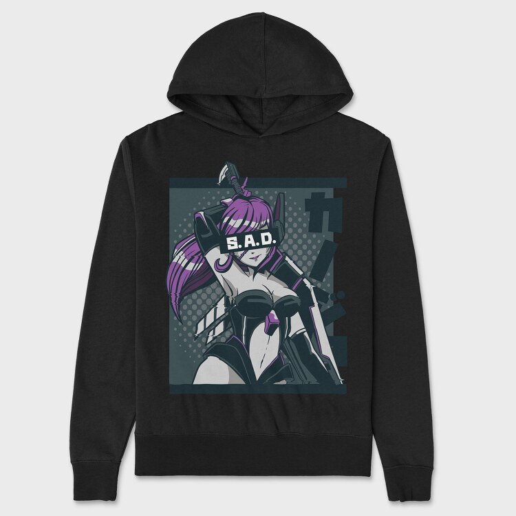 Girl SAD, Unisex Men's Hoodie