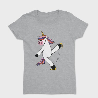 Women's T-Shirt, Unicorn Ice Skating