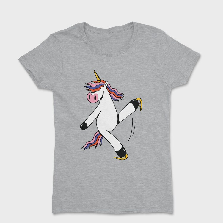 Unicorn Ice Skating, Women's T-Shirt