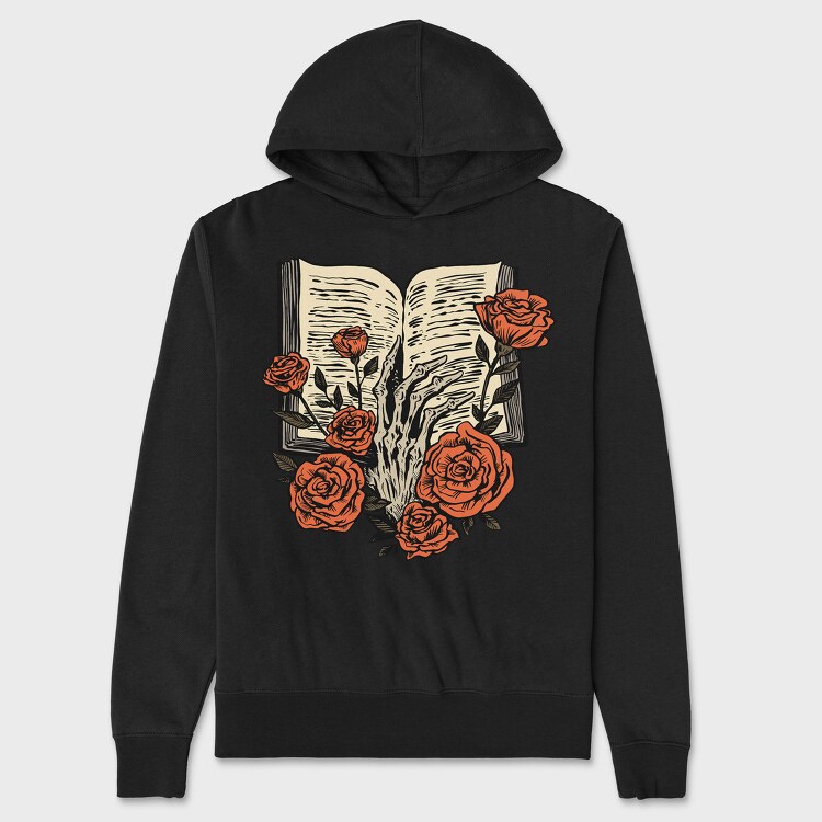 Skeleton Hand Book, Унисекс Мъжко Суичър