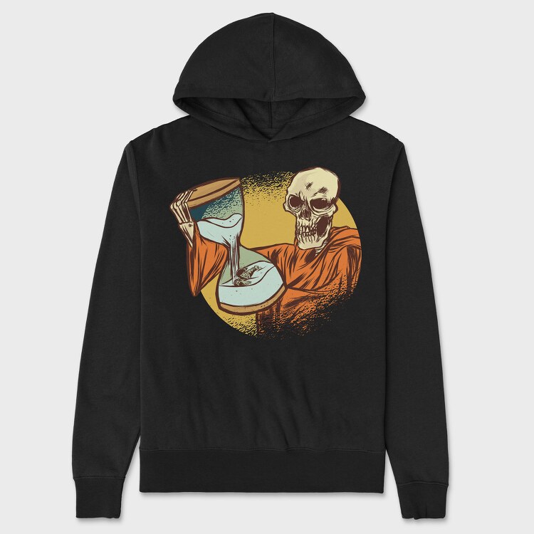Death With Hourglass, Unisex Men's Hoodie