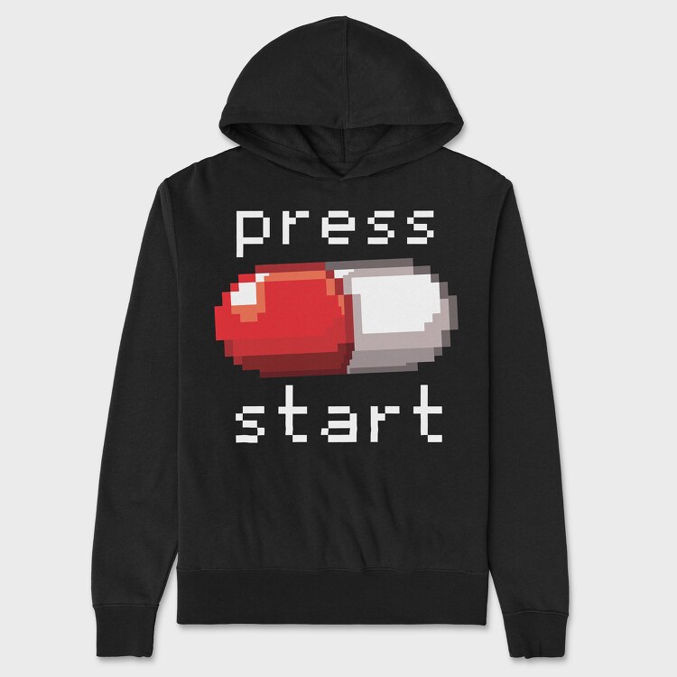Red Pill Gamer, Unisex Men's Hoodie