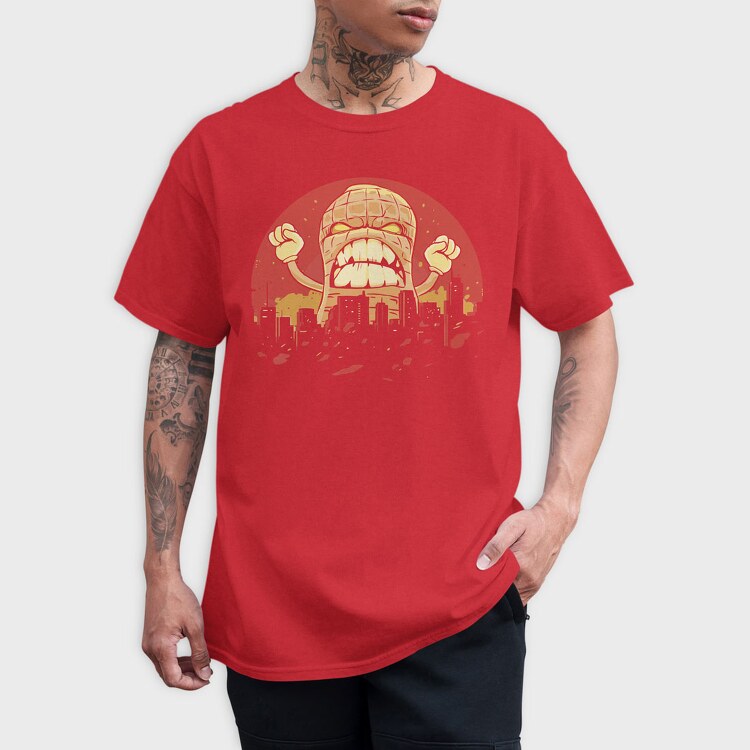 Red Skeleton Drummer, Kids' T-Shirt