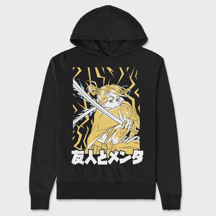 Samurai Girl Yellow, Унисекс Мъжко Суичър