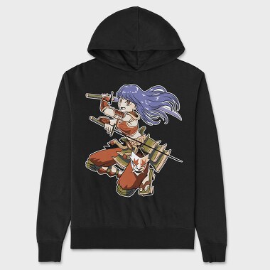 Samurai Girl, Unisex Men's Hoodie