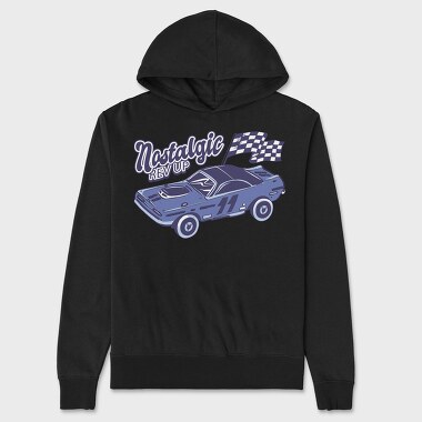 Nostalgic Rev Up, Unisex Men's Hoodie