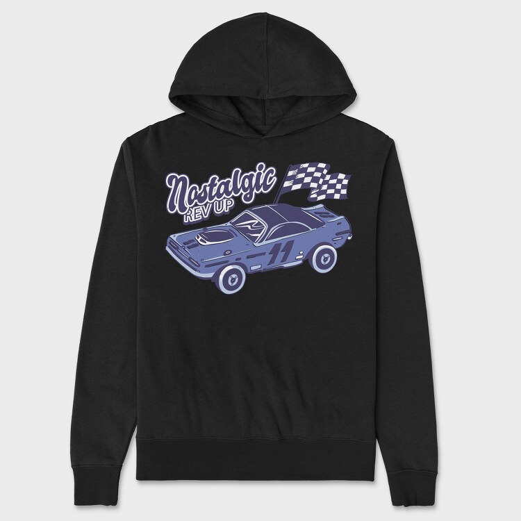 Nostalgic Rev Up, Unisex Men's Hoodie