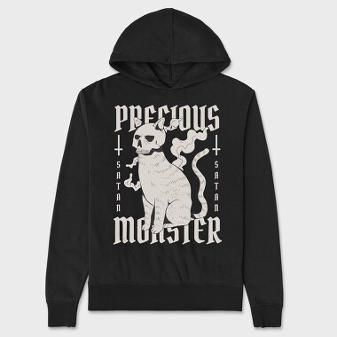 Precious Monster Cat, Unisex Men's Hoodie