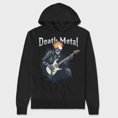 Rocking Skeleton Death Metal, Унисекс Мъжко Суичър