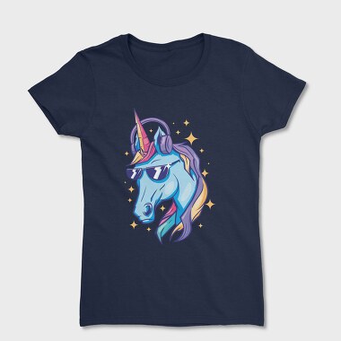 Women's T-Shirt, Shiny Unicorn