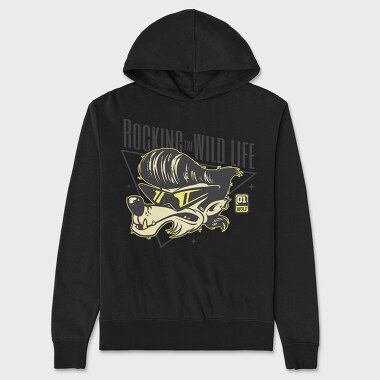 Rocking the Wild Life, Unisex Men's Hoodie