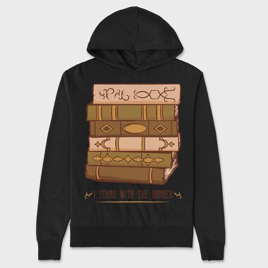 Retro Book Tower, Unisex Men's Hoodie